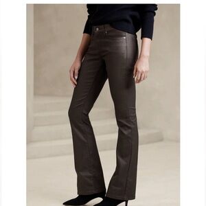 Coated Denim Low Rise, Boot Cut Jean Sz 30/10 , 34” Inseam